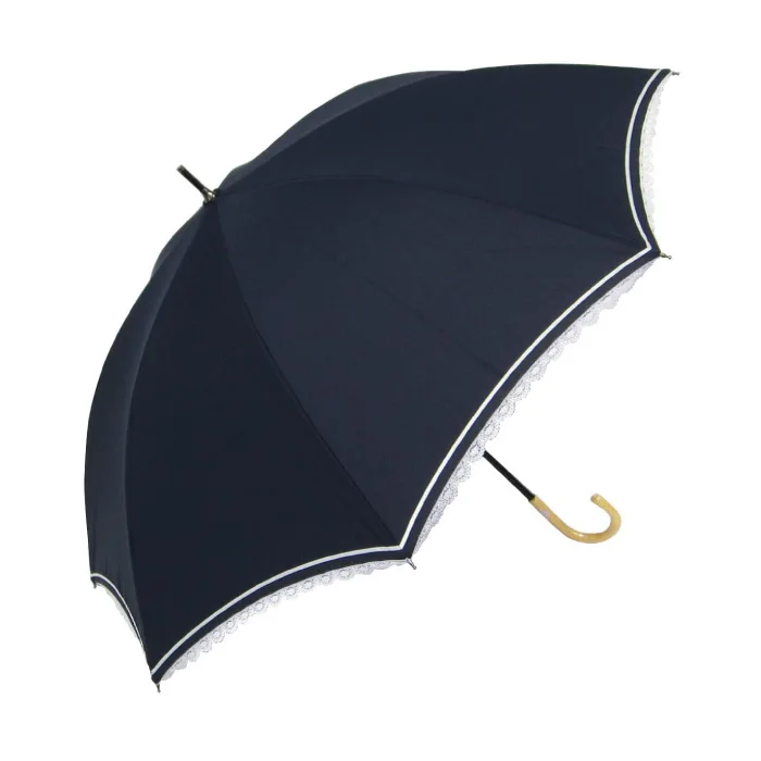 UV-Cut Plain Lace Manual Umbrella for both rain and shine 50cm 250g | made to order