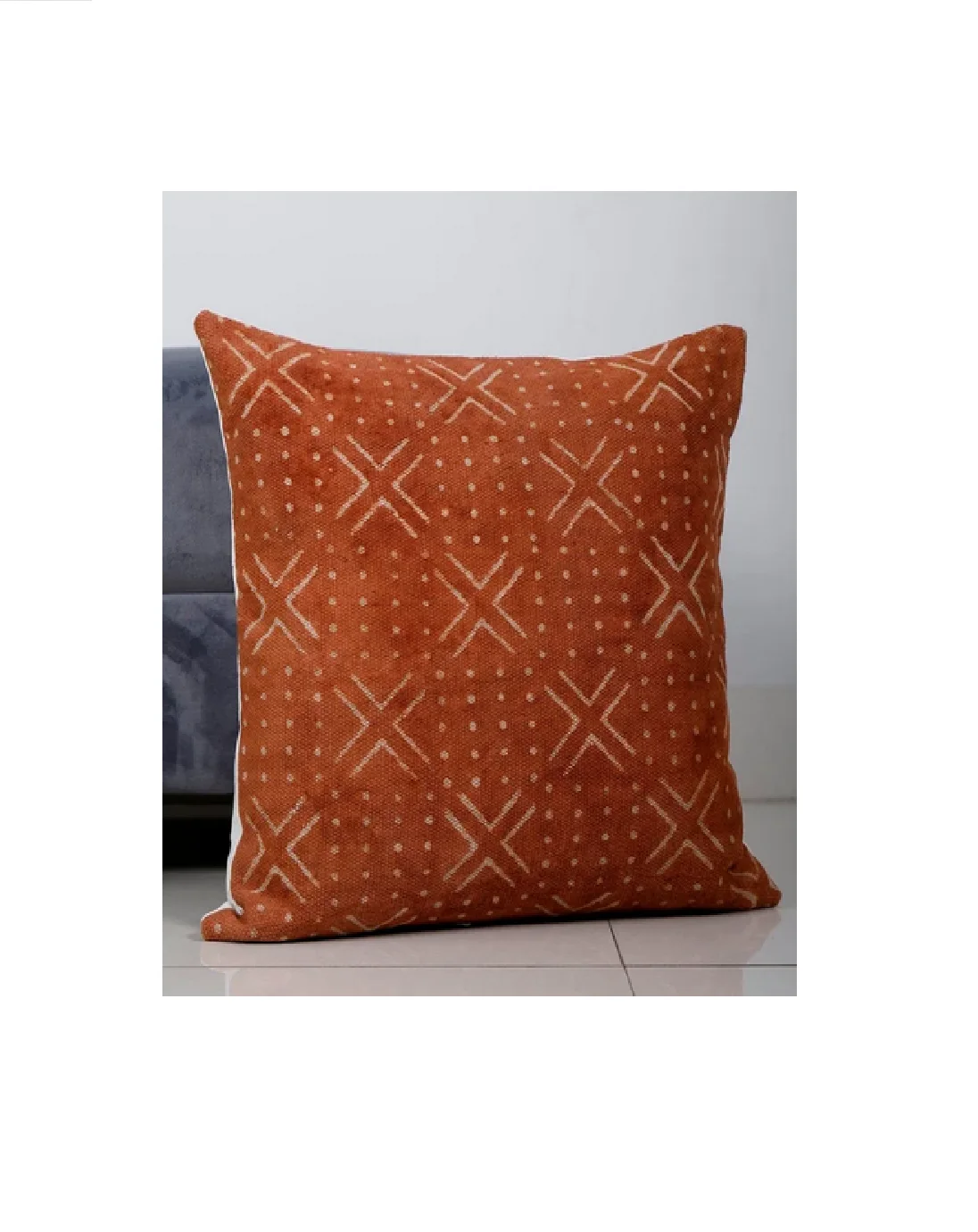 100% Organic Soft Cotton African Mud Cloth Hand Block Printed Throw Pillow Living Room Outdoor Decor Wholesale Cushion Cover