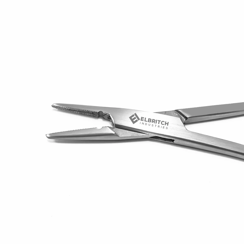 Crile деревянный держатель игл 15 см прямые обжимные деревянные держатели с вставкой из карбида вольфрама