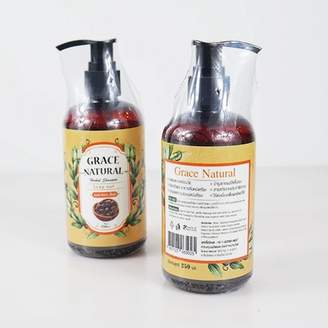 Wholesale OEM Soap Nut Shampoo, Herbal Shampoo, Anti-Grey Hair Shampoo Thailand