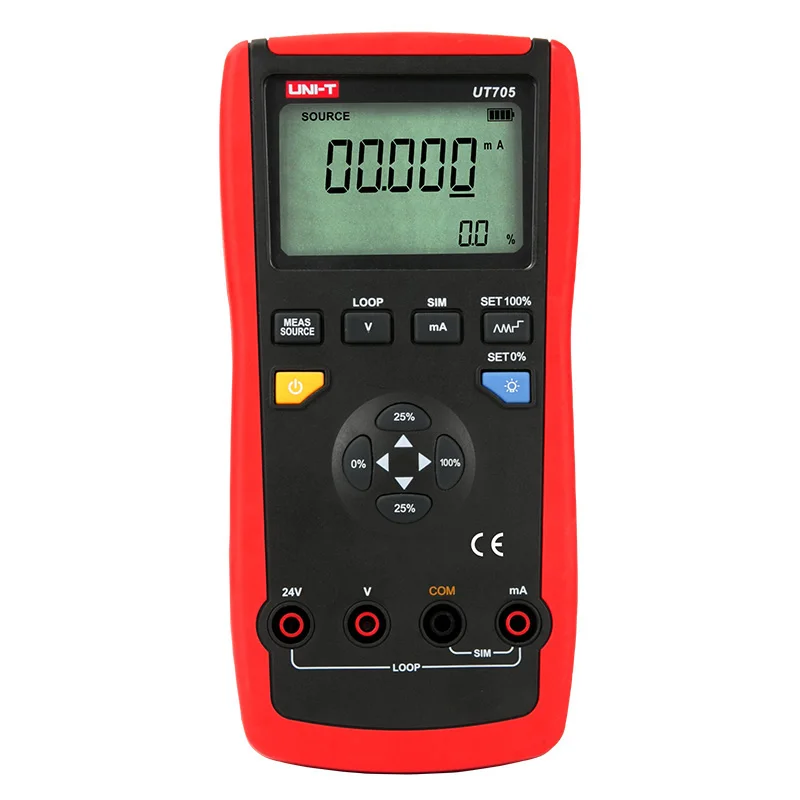 UNI-T UT705 Однофункциональные петля Калибратор с питанием от аккумуляторной батареи меры: постоянного напряжения, тока, 4-20mA петли ток магазинов и напоминает установки