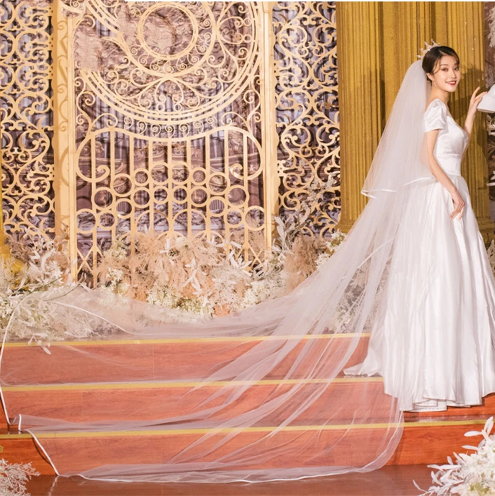 instant veils newest cathedral veil 3.6m long plus hair comb holiday party wedding bride veil for weeding Women