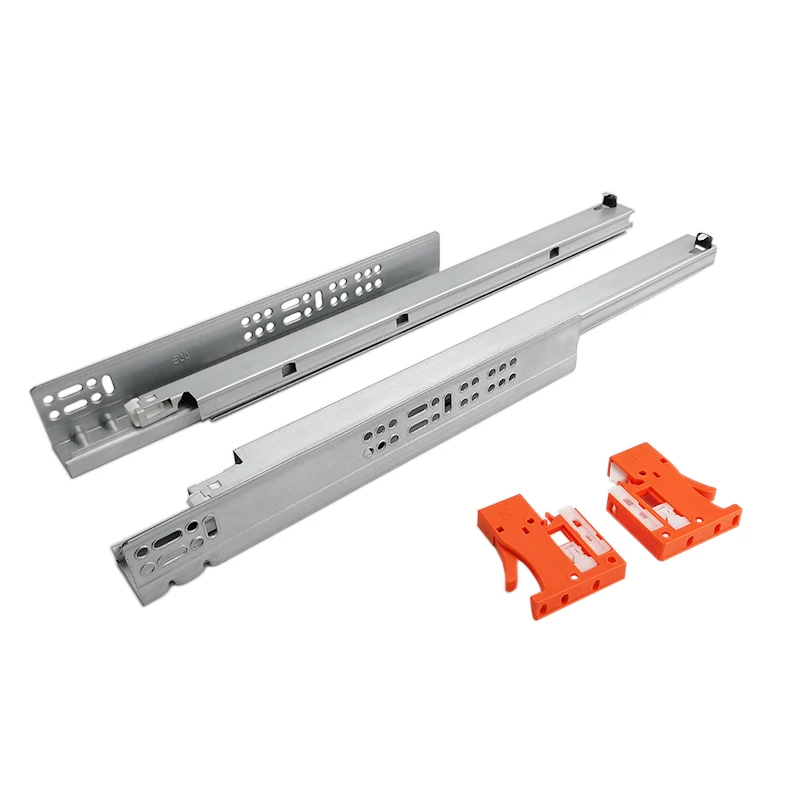 400 мм перила для ящика мягкая Закрытая открывающаяся Скрытая Выдвижная скользка ящиков