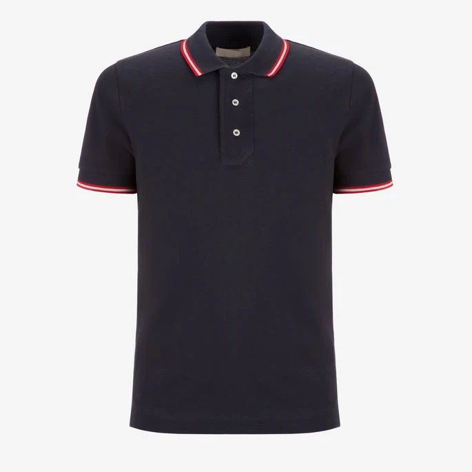 
100% cotton pique Tipped Polo Shirt Black S M L XL Sportswear t-shirts mens Casual Wear 