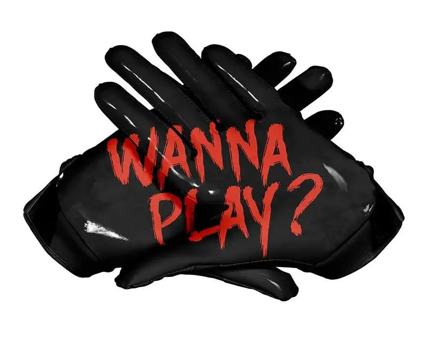 Американский дизайн собственные футбольные перчатки