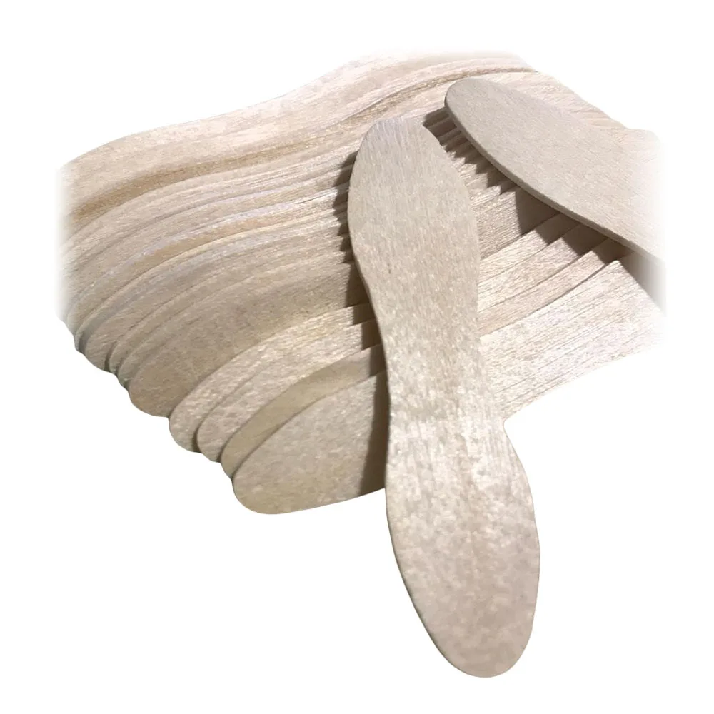 Bulk Natural Birch Spoon for Ice Cream, AB mix Grade - wholesale craft wooden Spoon