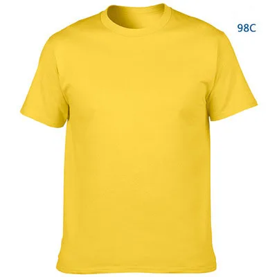 Men Printing Your Brand Logo T Shirt High Quality vintage t shirts for men 100% Cotton Custom Label colorful 100% Cotton apparel