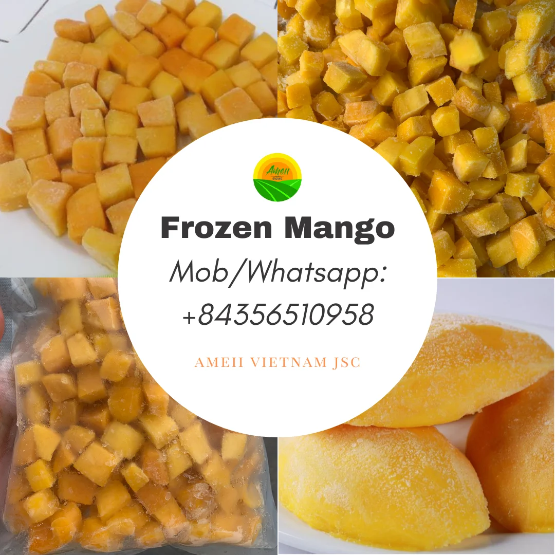 IQF Frozen Mango Cat Chu, Keo from Vietnam, Sweet flavor