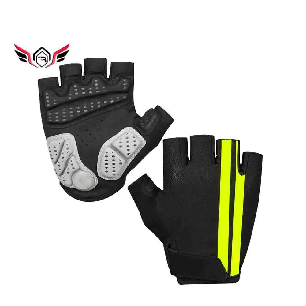 New Products Wholesale Custom Anti-slip Half Finger Bike Cycling Gloves Slip Gym Gloves Outdoor Cycling  Riding Cycling Bike Glo