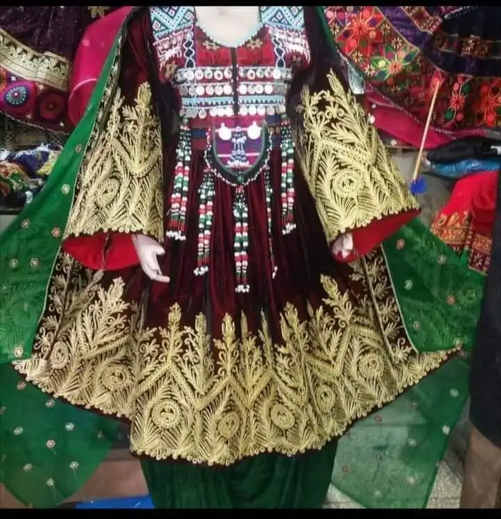 New Designs 2022 2023 Afghani Kuchi Dresses For Eid quality solid color Embroidery long sleeve Afghan women dress