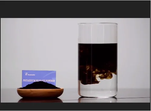 
High Grade Soluble Super Potassium Humate 98% Shiny Flakes humic acid water soluble 