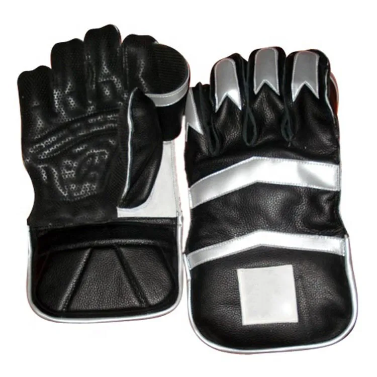 Cricket Wear Wicket Keeping Gloves Real Leather Made Hand Stitched Keeping Gloves For Adults