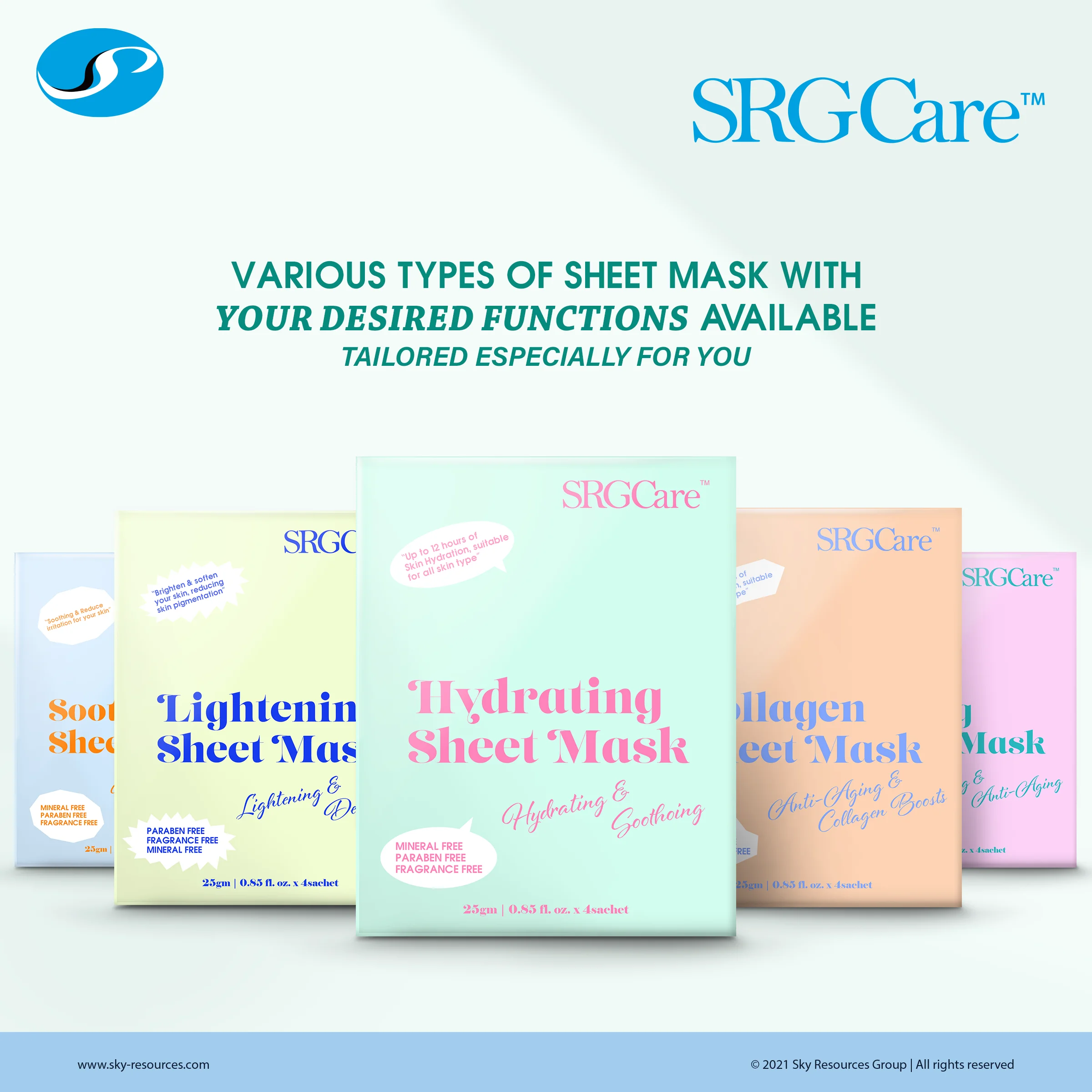 Customized Skin Repairing Moisture Facial Sheet Mask Hydrating Lifting Facial Mask Rich Essence for All Skin Type GMP ISO cert