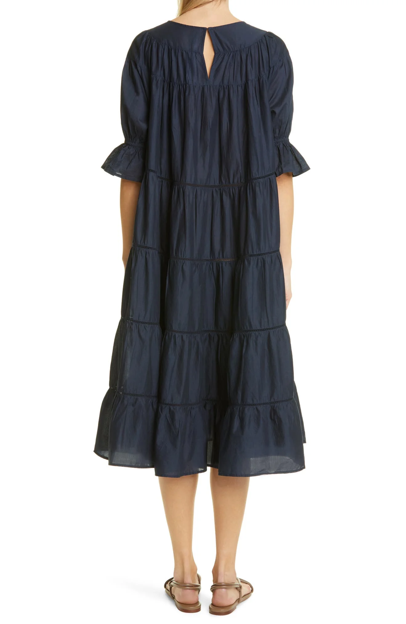 
women dress shirt o neck short sleeve cotton linen long summer dresses tunic Casual dress 