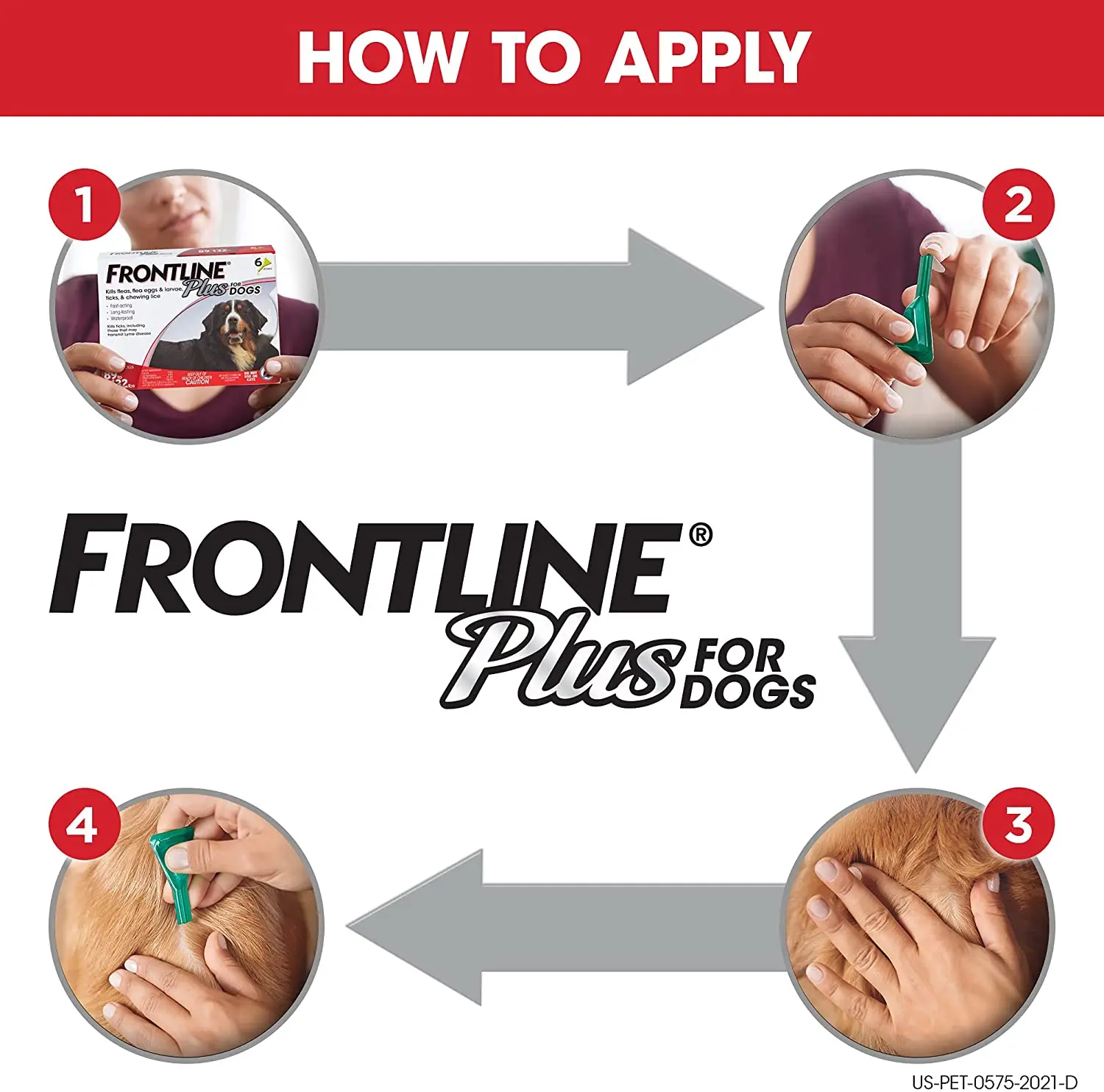 Frontline Plus for Dogs Extra Large Dog (89 to 132 pounds) Flea and Tick