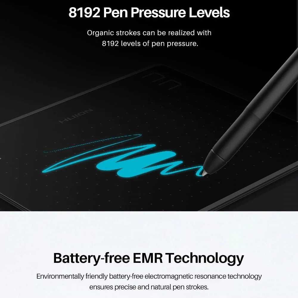 Best seller HUION Scribo PW310 ink pen with refill double use digital drawing pen