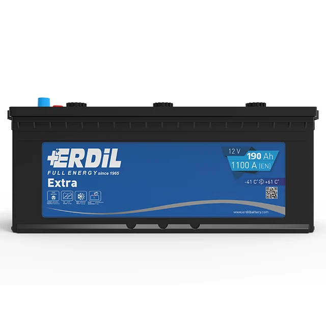 12 V 190 Ah Flat Heavy Duty Truck Battery Erdil Brand From Turkish Manufacturers D5 Box Type