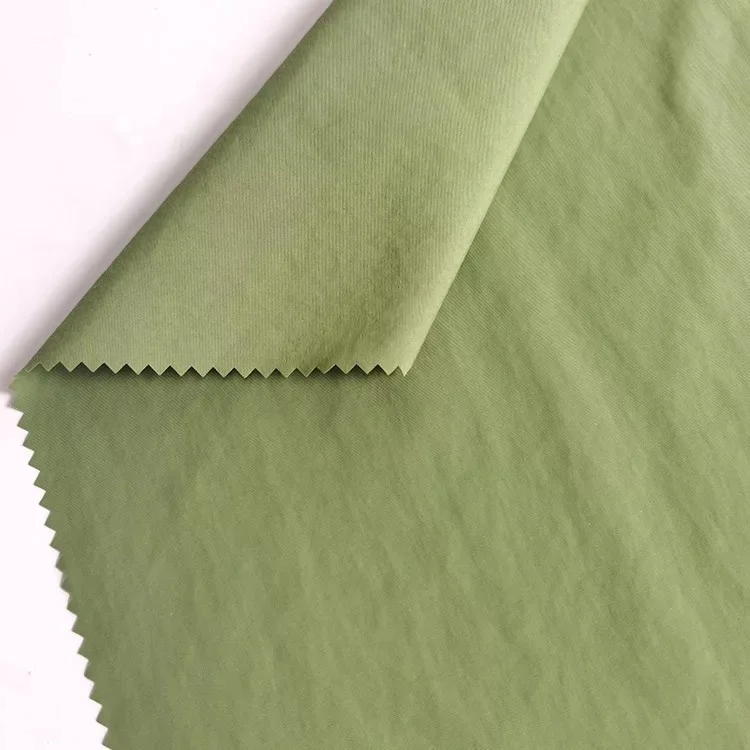 China supplier jacket shell fabric 300T Nylon Taslan crepe style AC coating