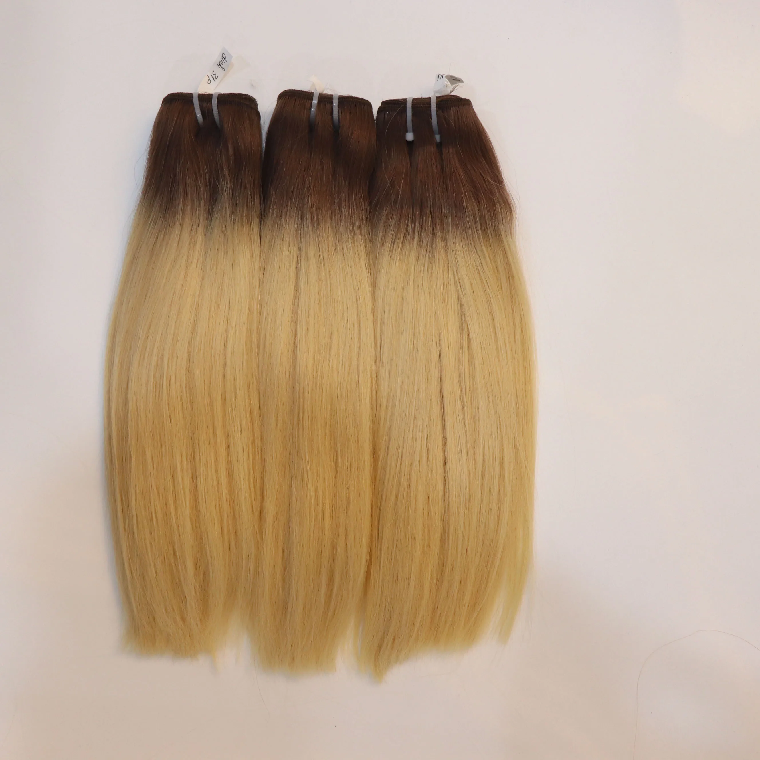 Прямые волосы с двойным рисунком Омбре роскошные натуральные вьетнамские выравненной кутикулой