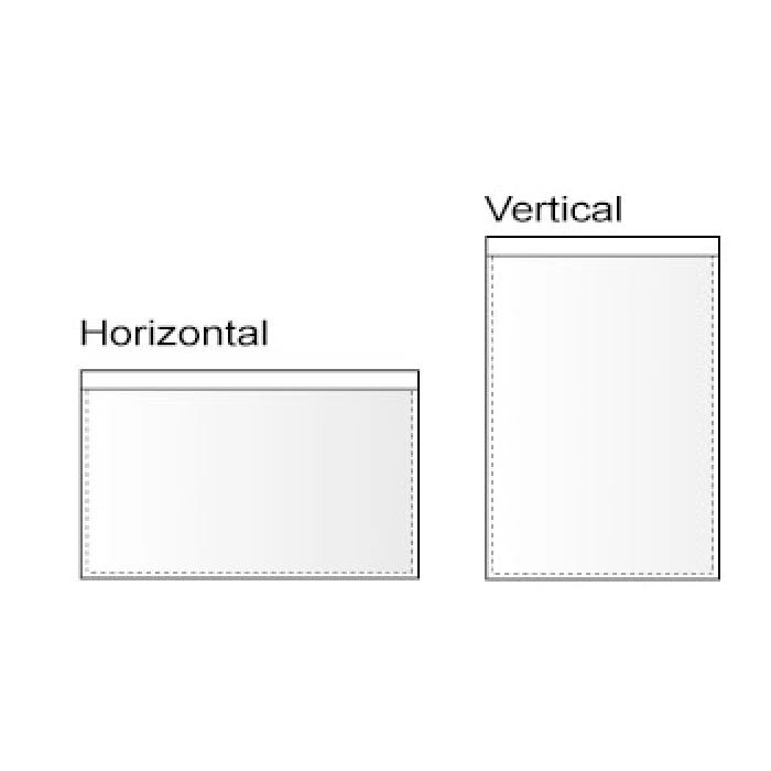 Transparent card pockets with self-adhesive backing