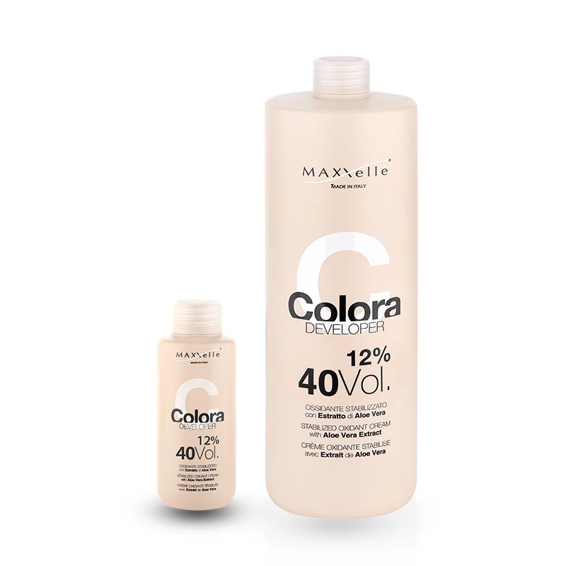 Color Cream Developer 12% 40V Stabilized Oxidant with Aloe Vera 100% Made in Italy Hair 1000 ml