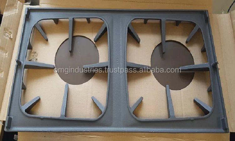 OMG Industries Cast Iron Bbq Grill Matte Black & Fire Pit