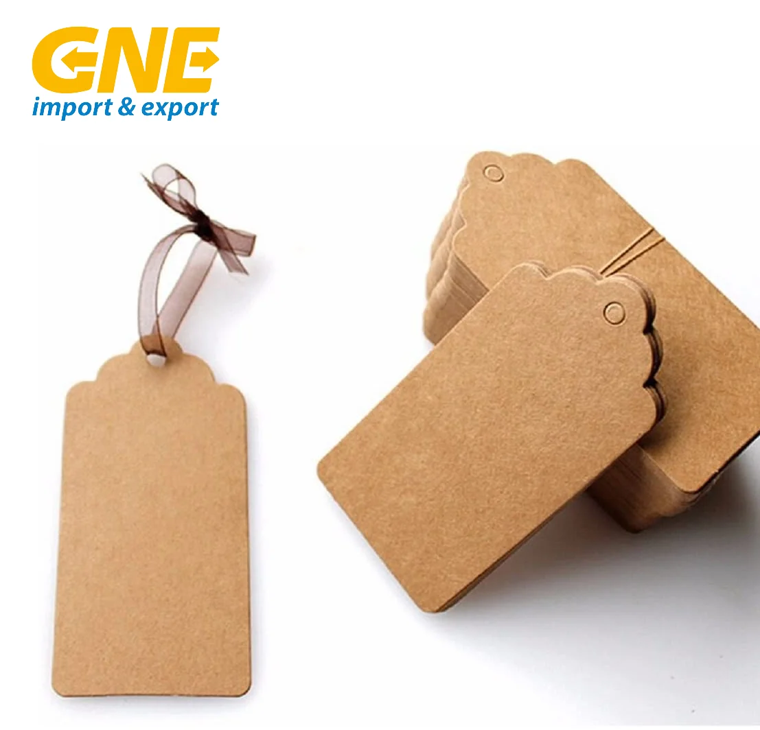 Коричневая крафт-бумага сделанная в Вьетнаме подвесная этикетка Экологически чистая переработанная горячая Распродажа 2021