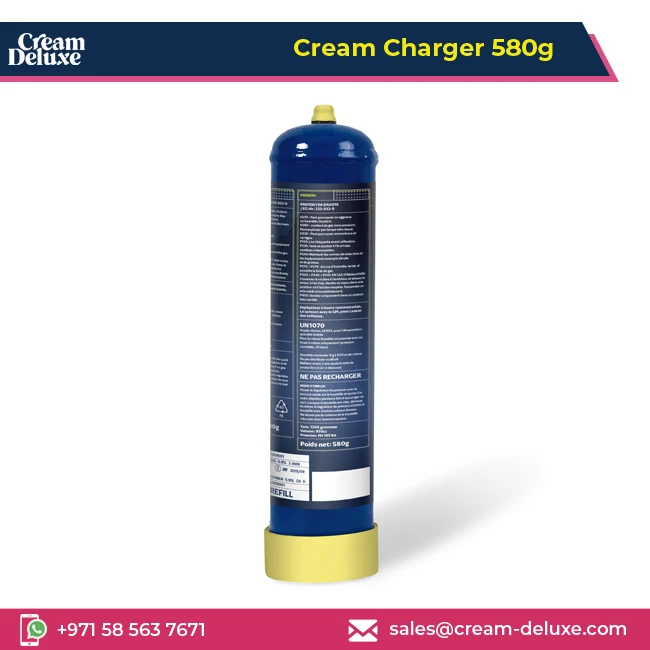 Лучший поставщик сертифицированный CE продает N2O газ 580 г Роскошные взбитые крема зарядные устройства