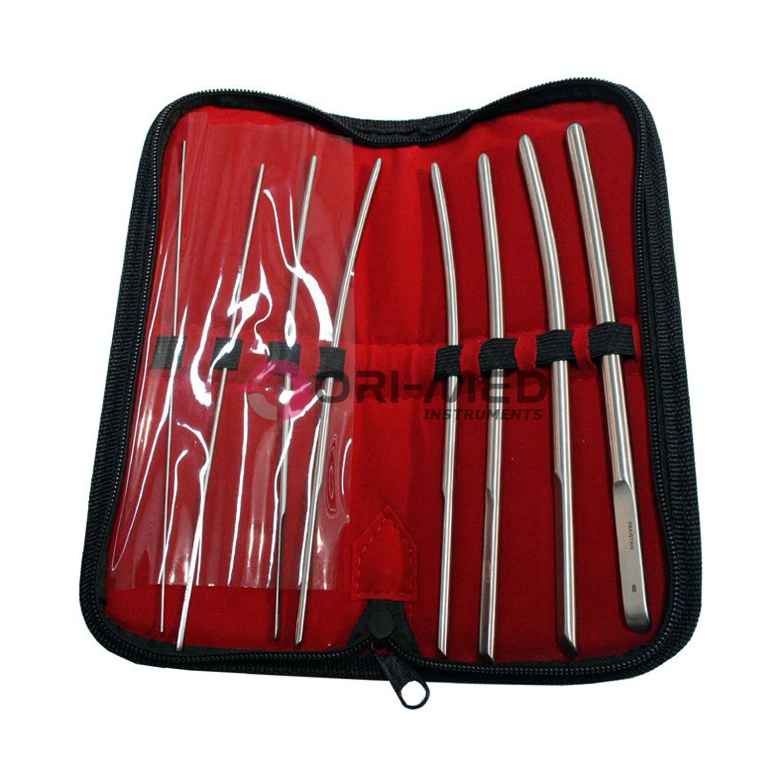 Custom OEM Strong Metal 8 pieces Set of Pratt Ultrine Dilators 13mm 43mm Medical Material Stainless Steel