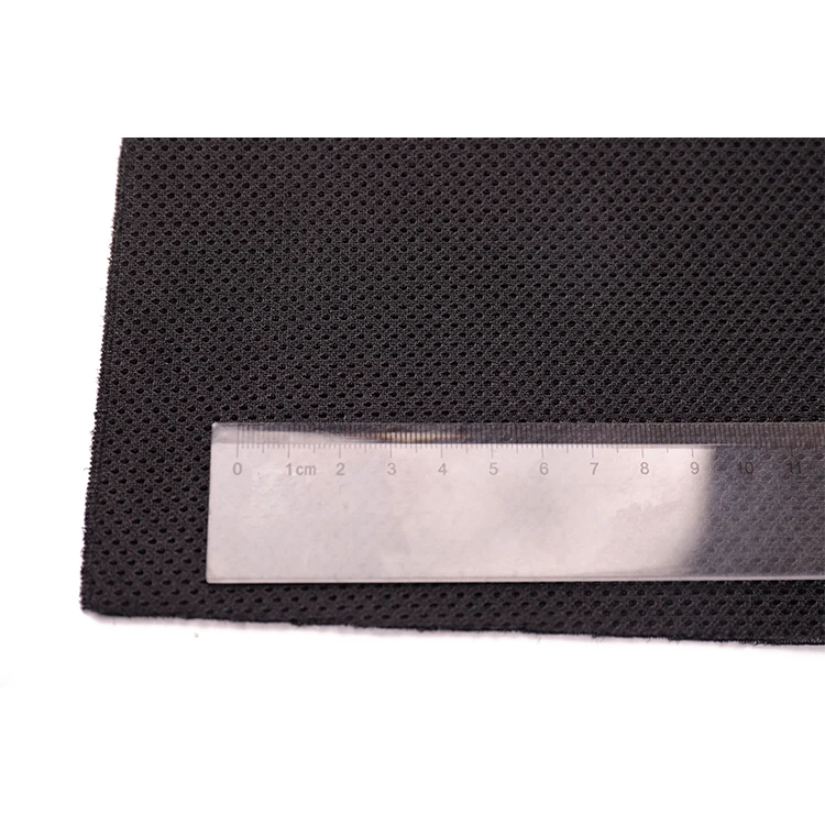 Spacer  Sandwich Black Shoes Foam Mesh Fabric Airmesh Fabric 3D Mesh Fabric
