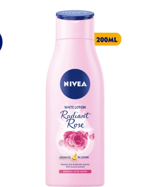 Hot Sale White Lotion Radiant Rose Nivea 200ml x 24 Bottles