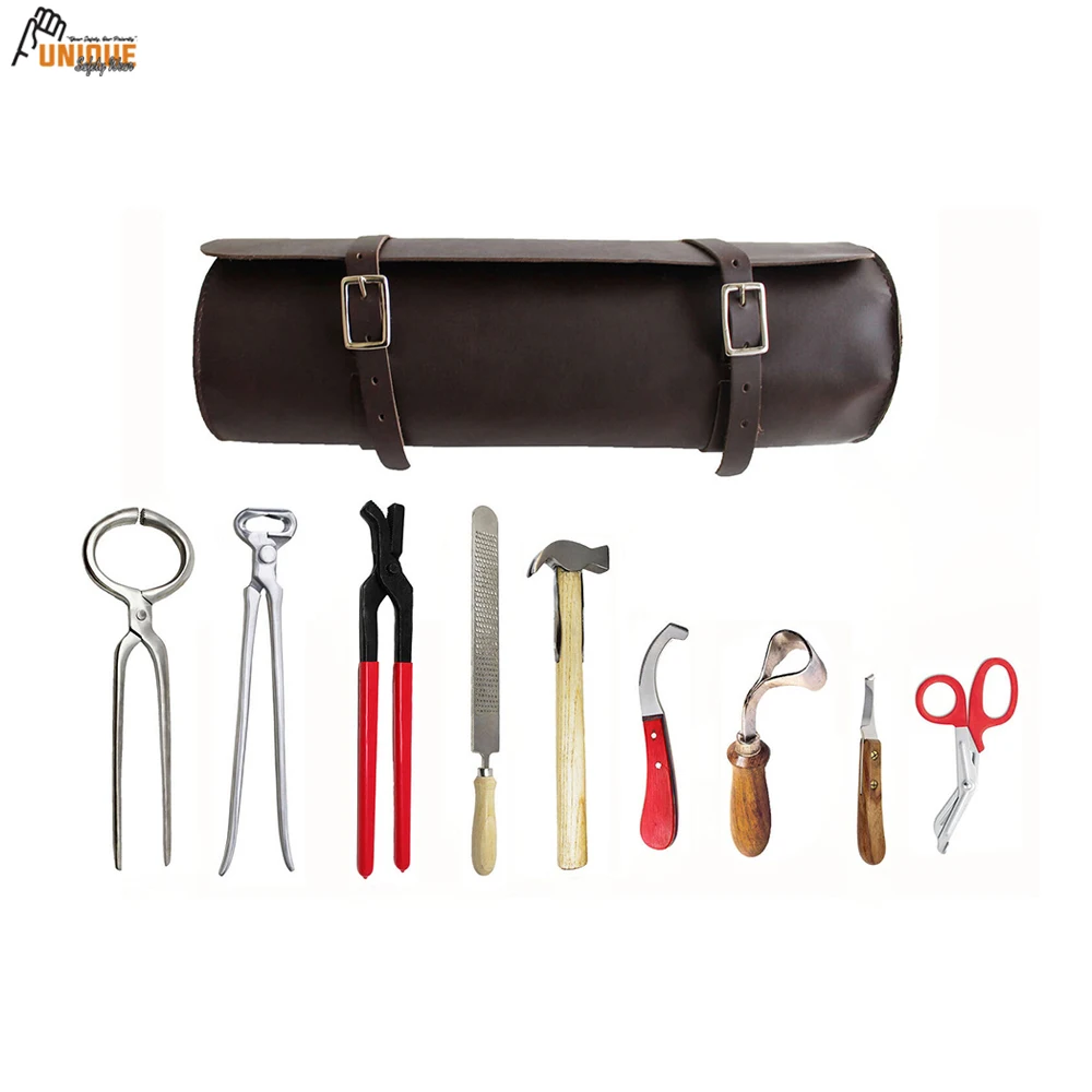 Набор инструментов для ухода за лошадьми Farrier набор копытками съемник ногтей молоток буфер рашпили