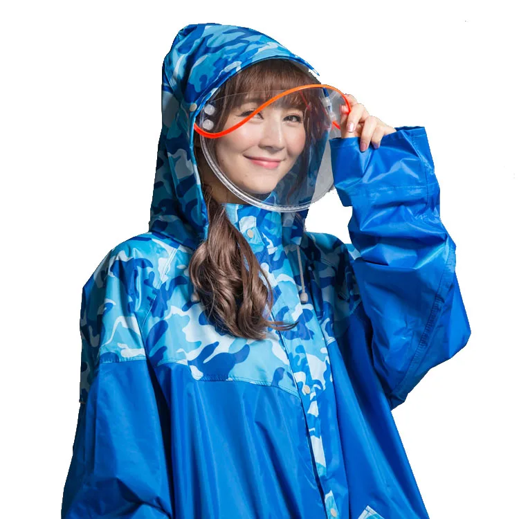 Camouflage pattern full body best quality rain coat for biker