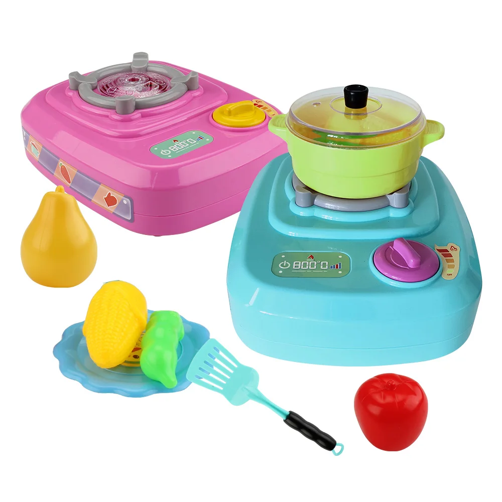
QC-2B Kitchen Tools for Children Play Pretend Toy Set 23-pc Multifunctional Gas Stove Play set Educational Toys 