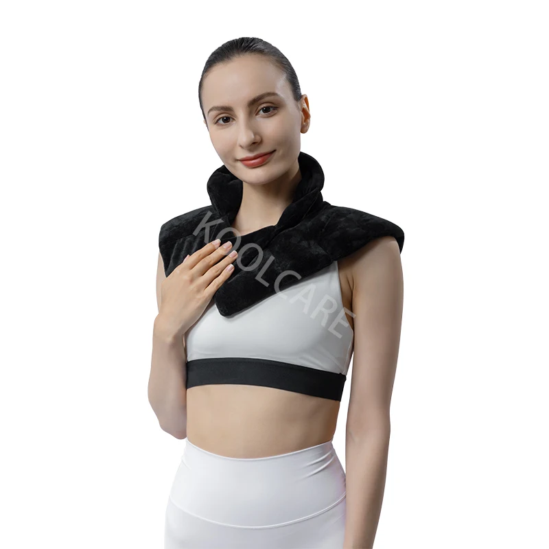 Microwave Mineral Beads Hot Cold Therapy Heating Pad Compression Wrap Moist Heat Pack for Neck Shoulder Pain Relief