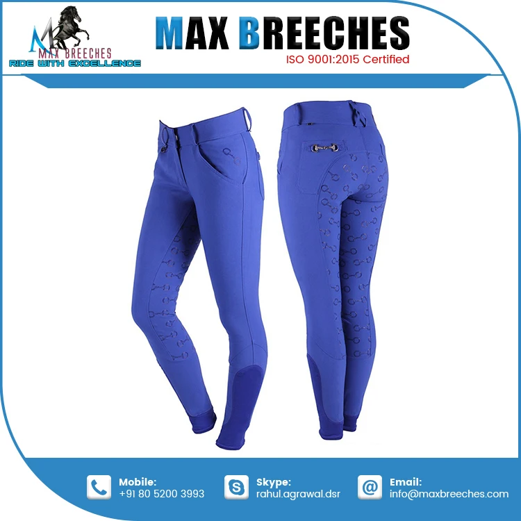 Factory Supply Comfortable Nylon Equestrian Breeches Man-Silicon Full Seat Breeches for Horse Riding Direct Export from India