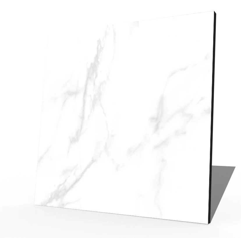 Carrara white marble vitrified micro crystal porcelain tiles