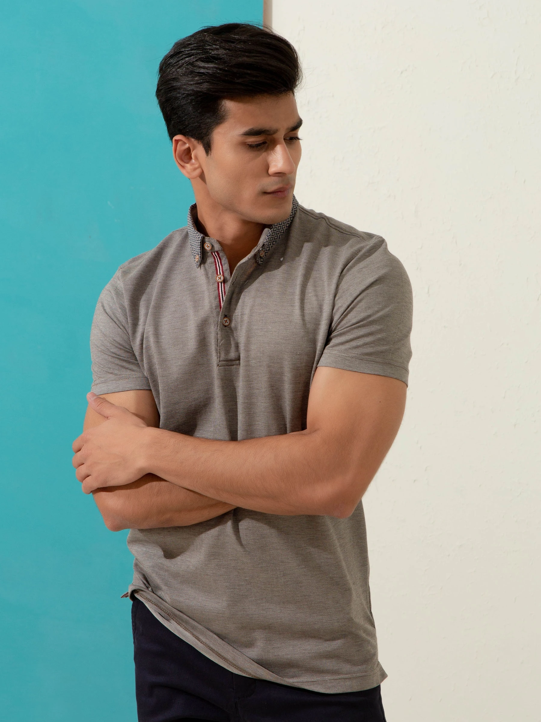 Новинка высокое качество Пике коричневый шелк смешанные мерсеризованные поло мужские спортивные футболки индивидуальный дизайн и логотип