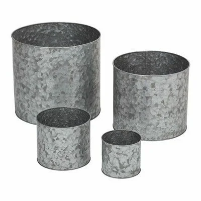 Modern Design Gold with Black Stand Decorative Garden Pot Outdoor Garden Planter with wooden Stand Customized Design