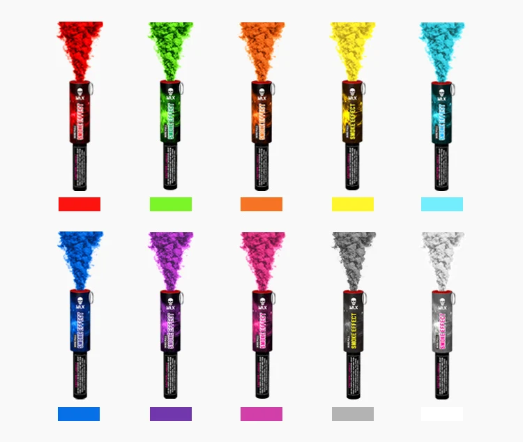 Wholesale Chinese Outdoor Wedding Party Display Handle Color Smoke Tube Fireworks Handhold Color Smoke Torch Fireworks For Sale