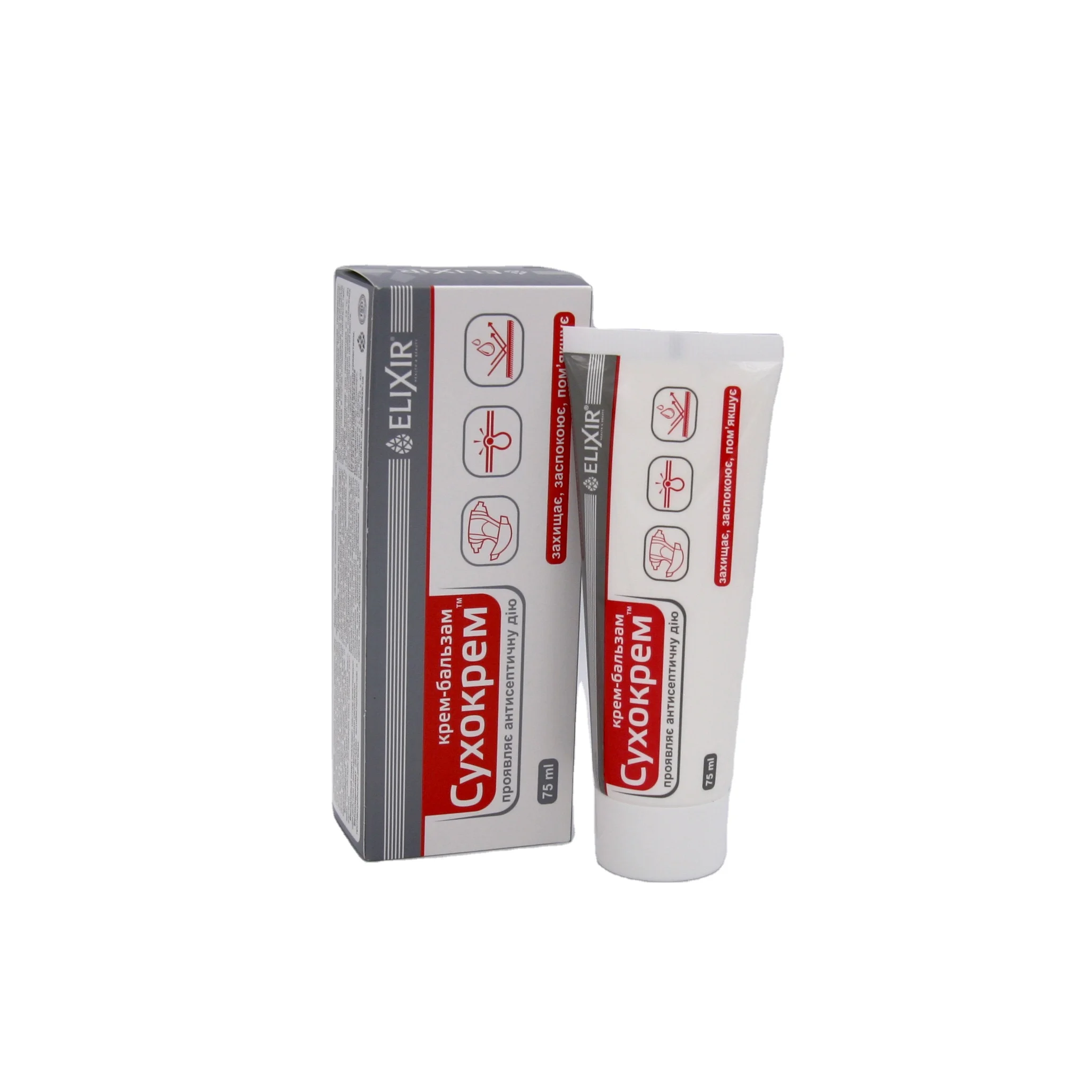 Sukhokrem Dry Cream Balm for Diaper Dermatitis, Eczema, Acne, Thermal Burns Treatment