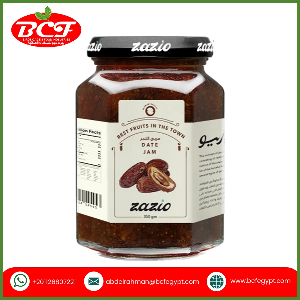Bulk Quantity Seasonings and Condiments Jam Date Hexagonal Jam 340g Zazio