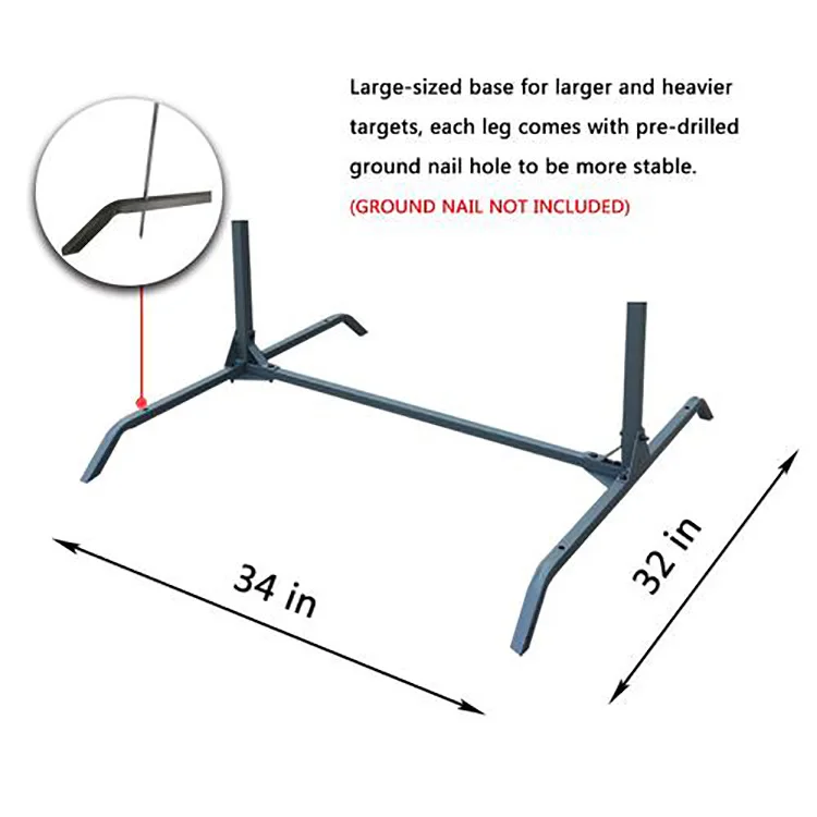 JH-Mech Outdoors Homemade Adjustable Paper Target Stand Base With 2X4 Mount Kit