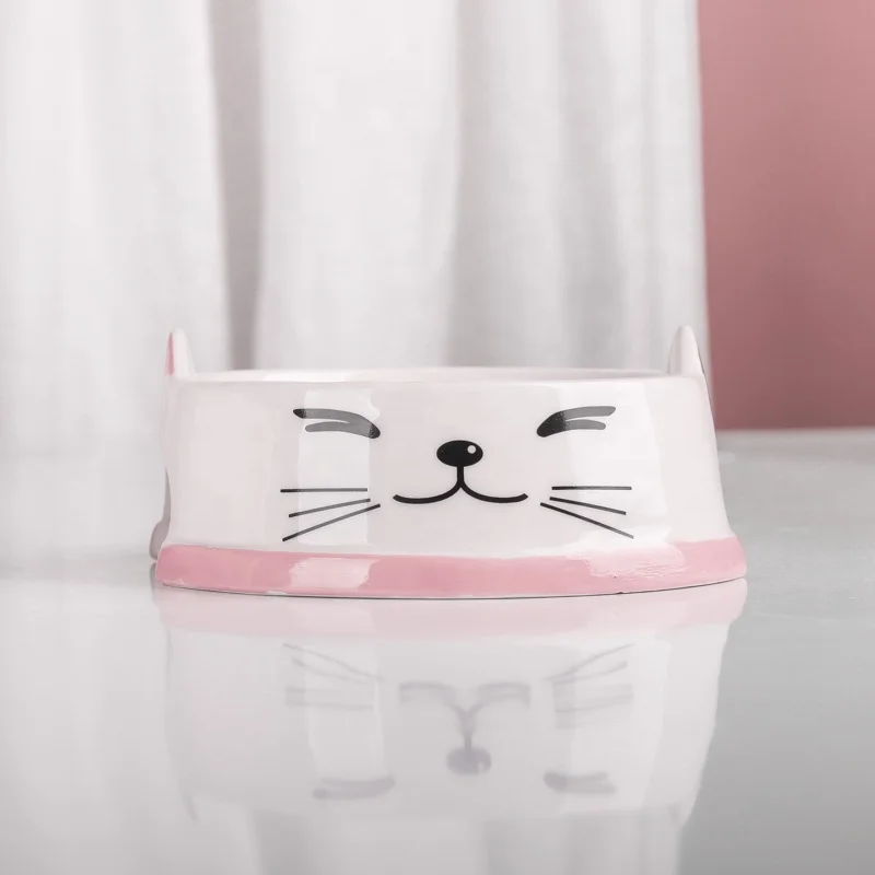 2020 nice price Pet bowls with wood stand  ceramic pet bowl cat food bowl pet for dog cat dog drink bottle