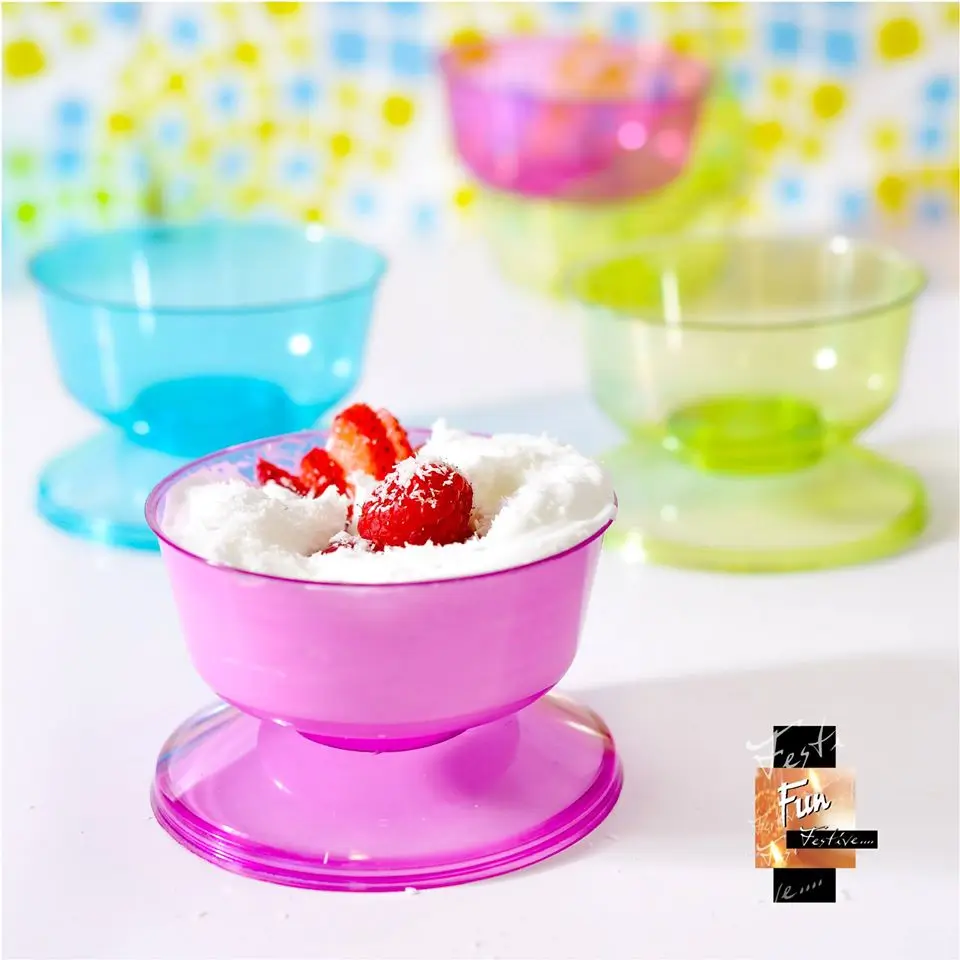 Disposable Dessert bowl with lid from Dubai UAE