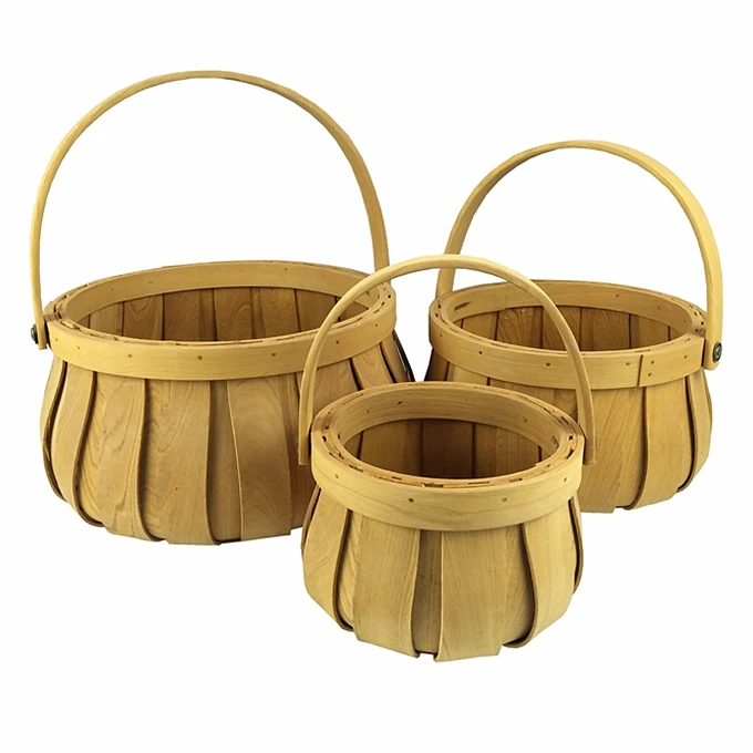 Wholesale cheap Wood Basket suppliers Gift Basket Easter Festival Easter Basket