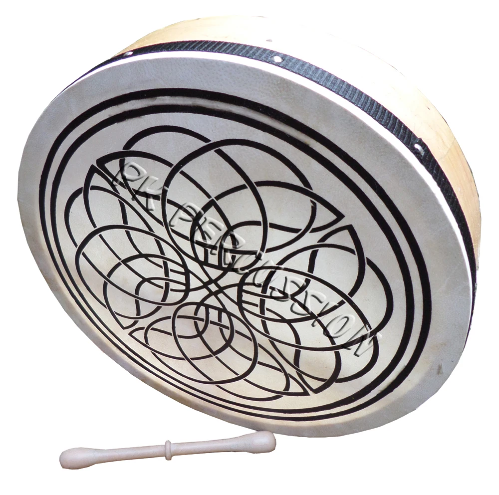 Барабан 16 дюймов с кожаным чехлом