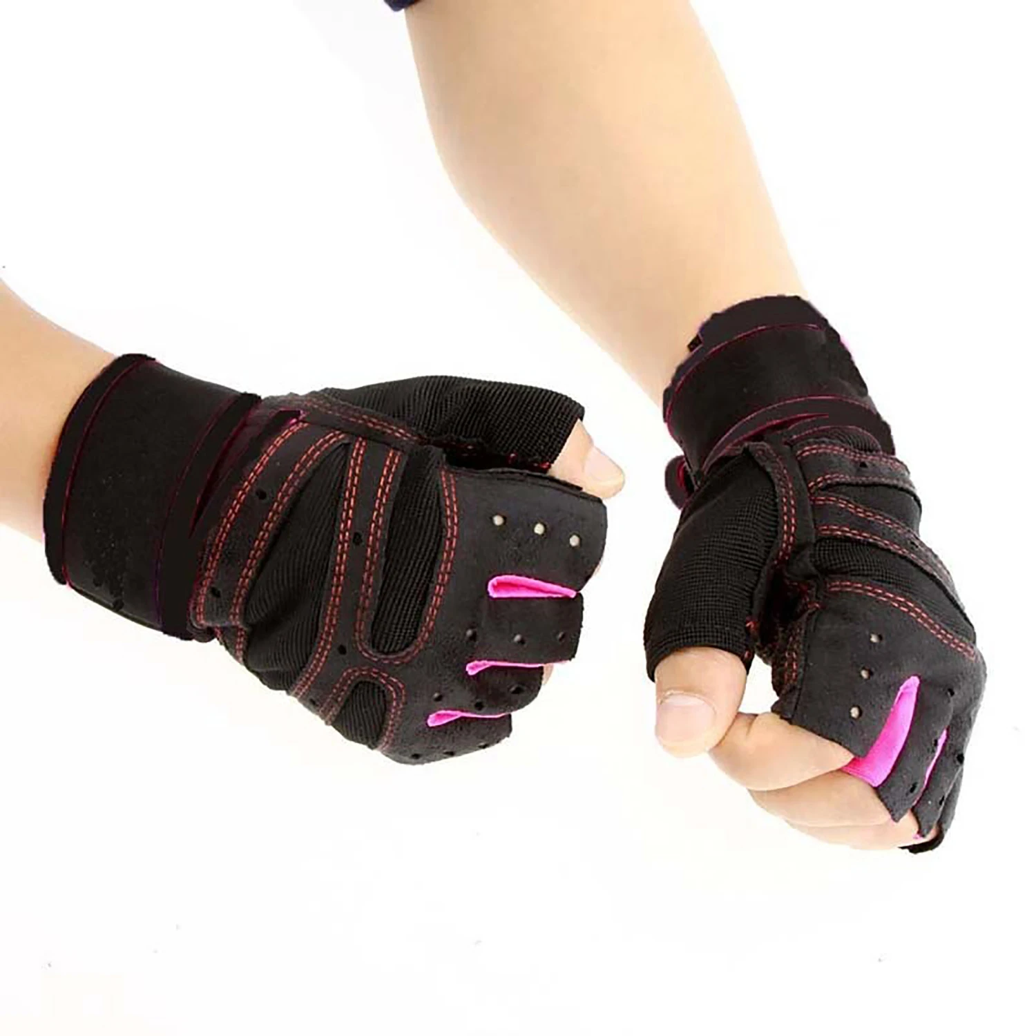 New Fashion Gym Gloves Body Building Weight Lifting Gloves Men Women Custom Exercise Protect Wrist Training Fitness Gloves