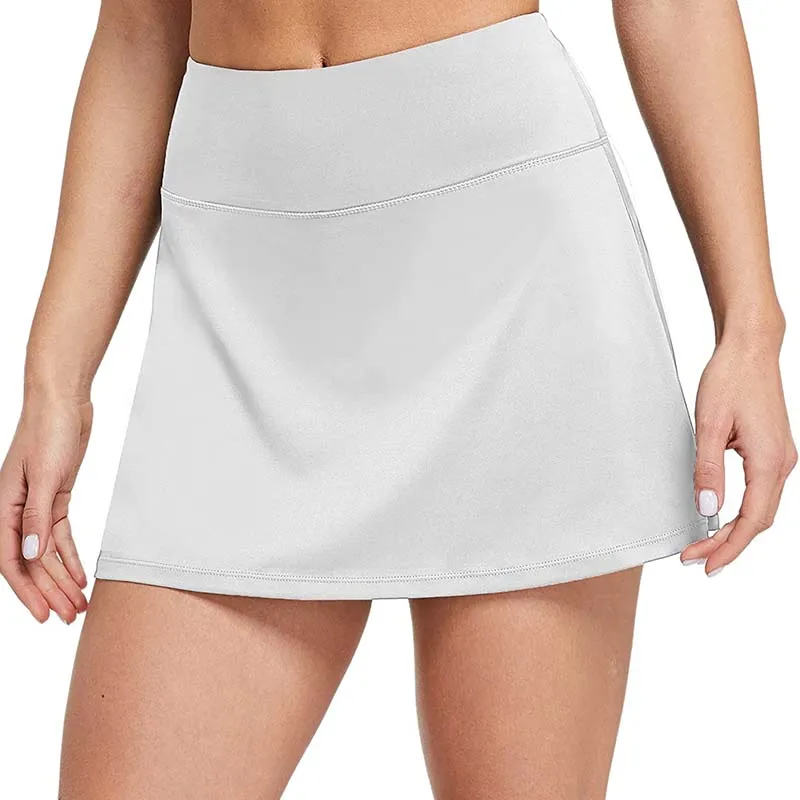 Custom Logo High Waist Comfy Inner Short Lightweight Quick Dry Athletic Golf Skirts Running Workout Tennis Skirt For Women 2024