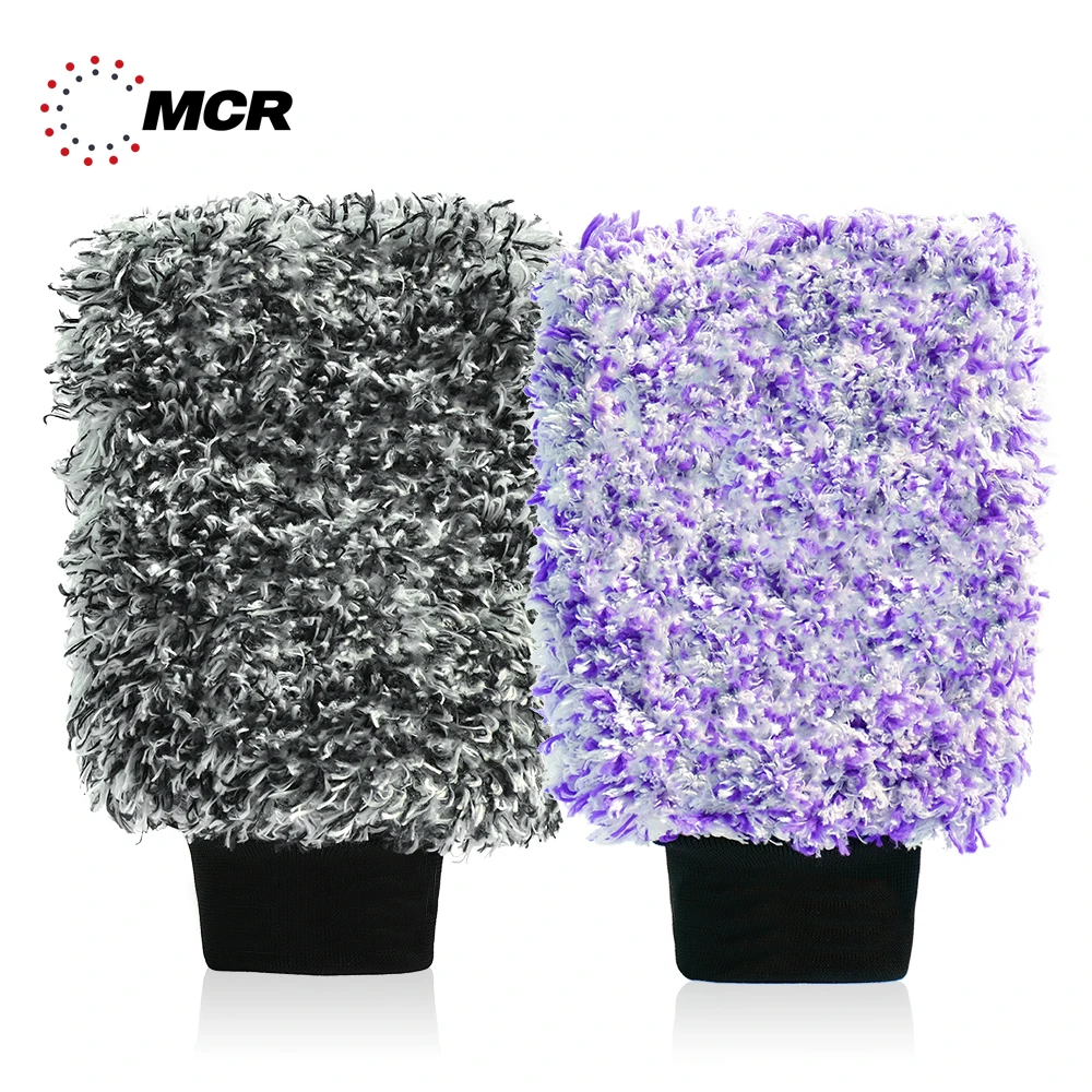 Car Wash Glove Microfiber&Viscose Rayon Car Wash Mitt Made in KOREA 20mm High pile Scratch-free Detailing Glove Bubble Washing